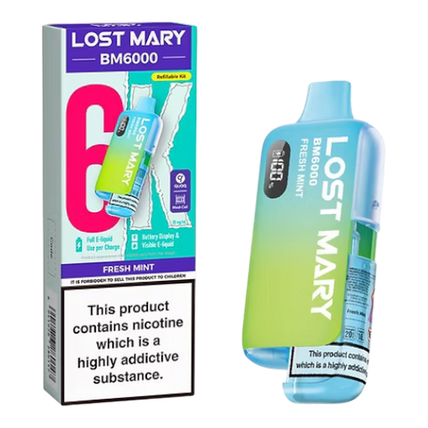 Lost Mary BM6000 Rechargeable Vape Kit - (Box of 5) - Washington Vapes Wholesale
