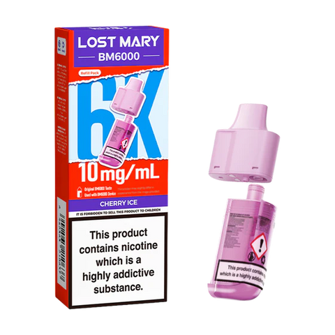 Lost Mary BM6000 Refill Pods 10mg - (Pack Of 5) - Washington Vapes Wholesale