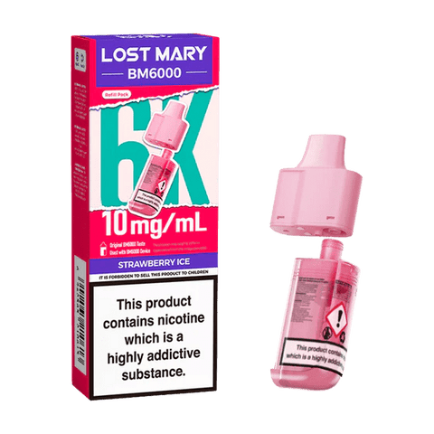 Lost Mary BM6000 Refill Pods 10mg - (Pack Of 5) - Washington Vapes Wholesale
