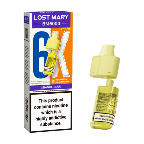 Lost Mary BM6000 Refillable Pods - (Pack of 5) - Washington Vapes Wholesale