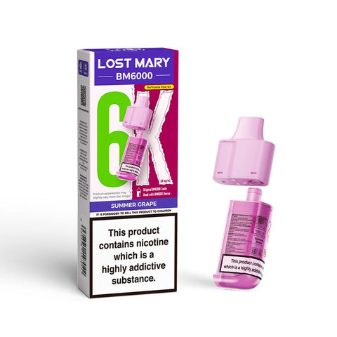 Lost Mary BM6000 Refillable Pods - (Pack of 5) - Washington Vapes Wholesale