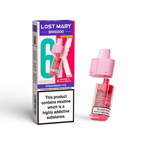 Lost Mary BM6000 Refillable Pods - (Pack of 5) - Washington Vapes Wholesale