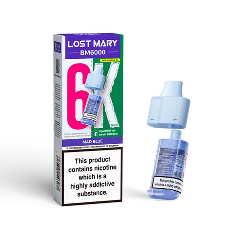 Lost Mary BM6000 Refillable Pods - (Pack of 5) - Washington Vapes Wholesale