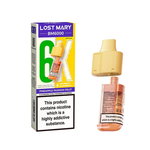 Lost Mary BM6000 Refillable Pods - (Pack of 5) - Washington Vapes Wholesale