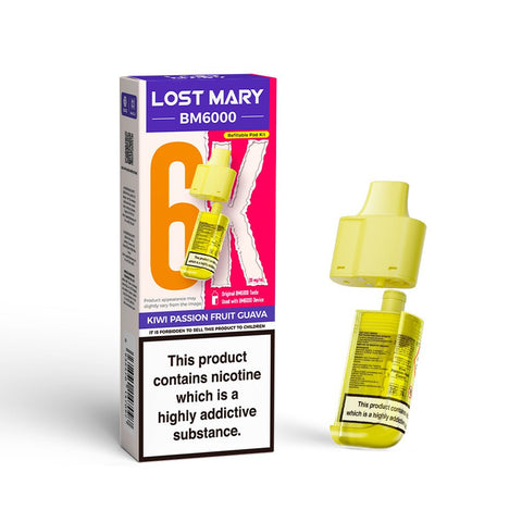 Lost Mary BM6000 Refillable Pods - (Pack of 5) - Washington Vapes Wholesale