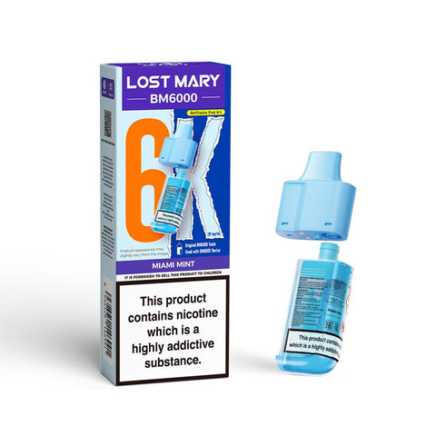 Lost Mary BM6000 Refillable Pods - (Pack of 5) - Washington Vapes Wholesale