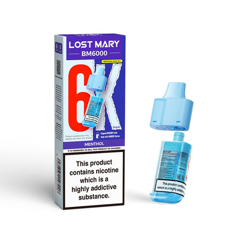 Lost Mary BM6000 Refillable Pods - (Pack of 5) - Washington Vapes Wholesale