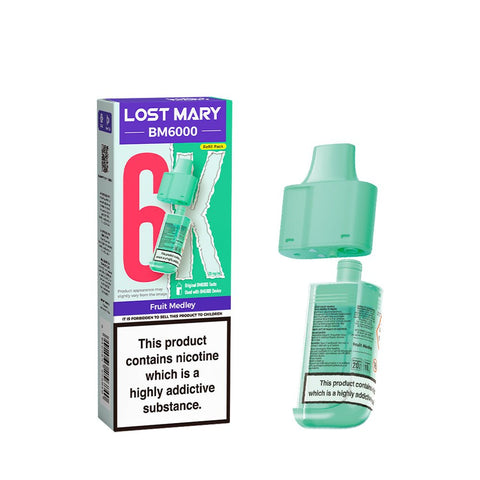 Lost Mary BM6000 Refillable Pods - (Pack of 5) - Washington Vapes Wholesale
