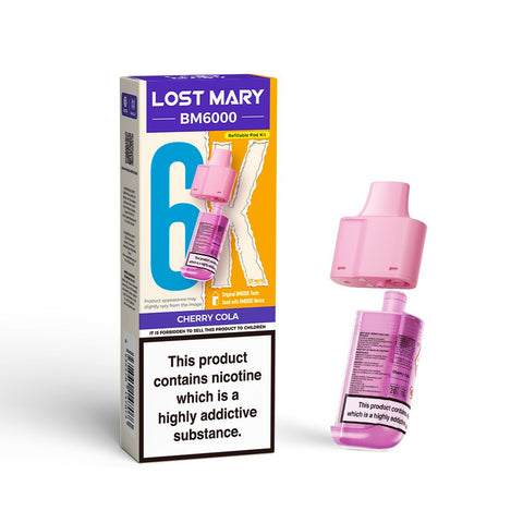 Lost Mary BM6000 Refillable Pods - (Pack of 5) - Washington Vapes Wholesale