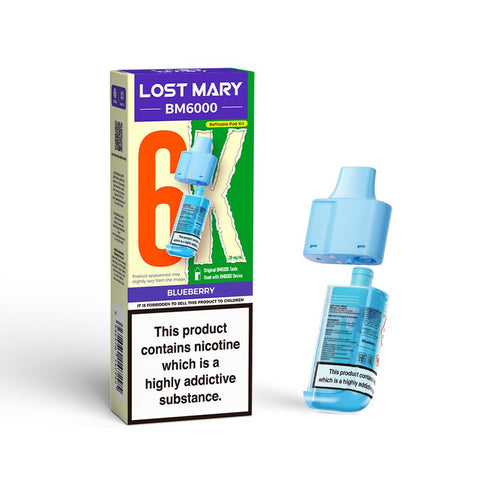 Lost Mary BM6000 Refillable Pods - (Pack of 5) - Washington Vapes Wholesale