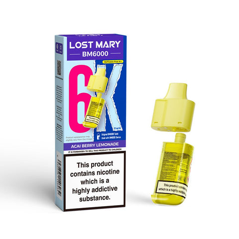 Lost Mary BM6000 Refillable Pods - (Pack of 5) - Washington Vapes Wholesale