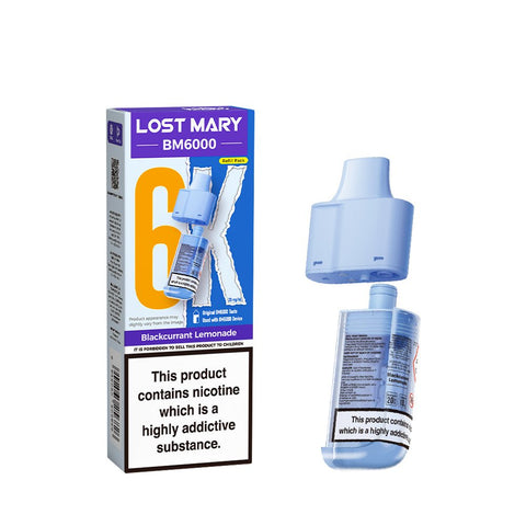 Lost Mary BM6000 Refillable Pods - (Pack of 5) - Washington Vapes Wholesale