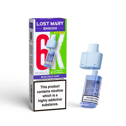 Lost Mary BM6000 Refillable Pods - (Pack of 5) - Washington Vapes Wholesale