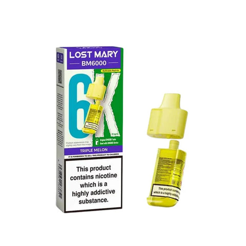 Lost Mary BM6000 Refillable Pods - (Pack of 5) - Washington Vapes Wholesale