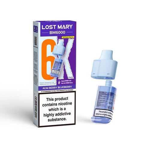 Lost Mary BM6000 Refillable Pods - (Pack of 5) - Washington Vapes Wholesale