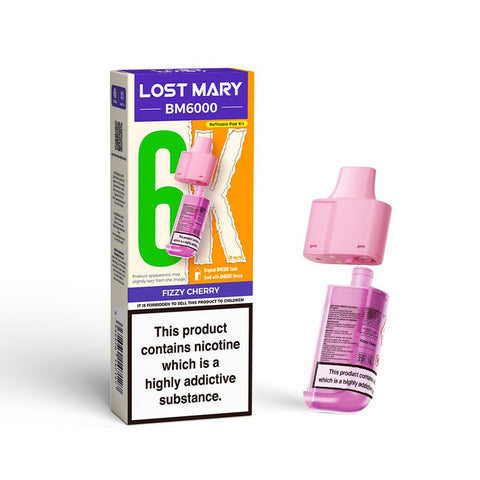 Lost Mary BM6000 Refillable Pods - (Pack of 5) - Washington Vapes Wholesale