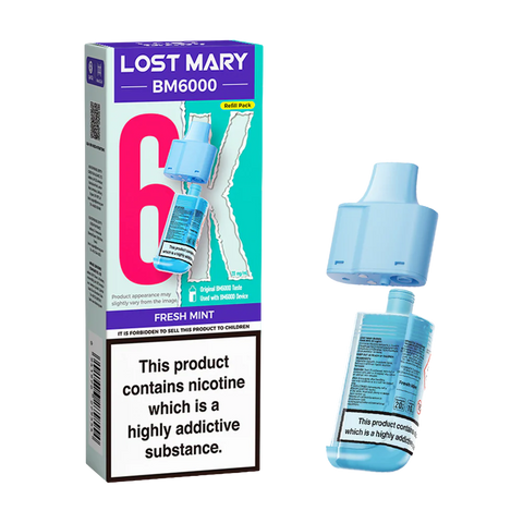 Lost Mary BM6000 Refillable Pods - (Pack of 5) - Washington Vapes Wholesale