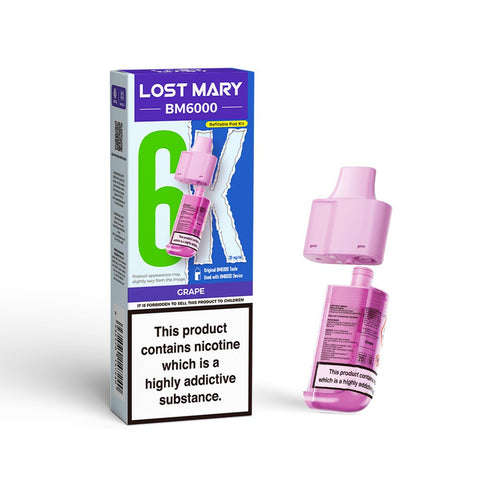 Lost Mary BM6000 Refillable Pods - (Pack of 5) - Washington Vapes Wholesale