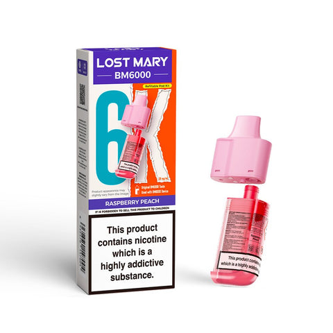 Lost Mary BM6000 Refillable Pods - (Pack of 5) - Washington Vapes Wholesale