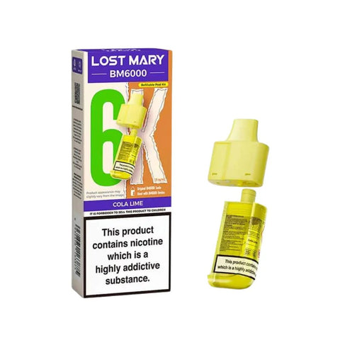 Lost Mary BM6000 Refillable Pods - (Pack of 5) - Washington Vapes Wholesale