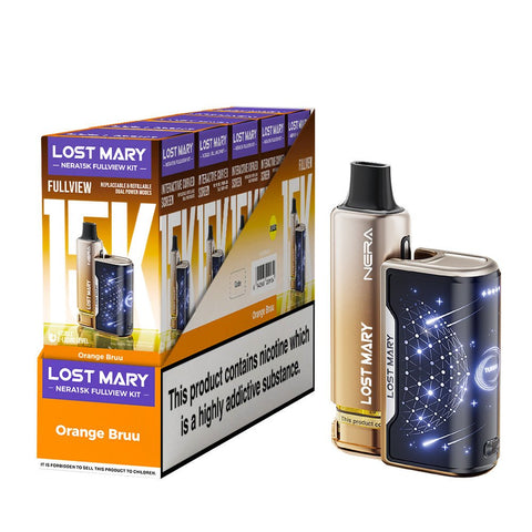 Lost Mary Nera 15K Fullview Rechargeable Vape Kit - (Pack of 5) - Washington Vapes Wholesale