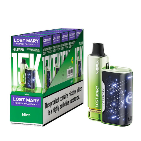 Lost Mary Nera 15K Fullview Rechargeable Vape Kit - (Pack of 5) - Washington Vapes Wholesale