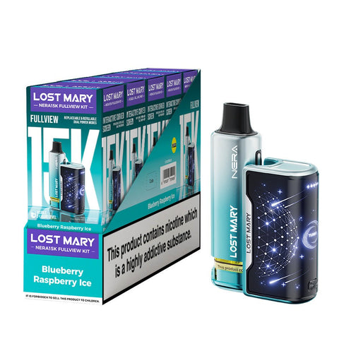 Lost Mary Nera 15K Fullview Rechargeable Vape Kit - (Pack of 5) - Washington Vapes Wholesale
