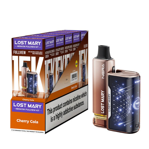 Lost Mary Nera 15K Fullview Rechargeable Vape Kit - (Pack of 5) - Washington Vapes Wholesale