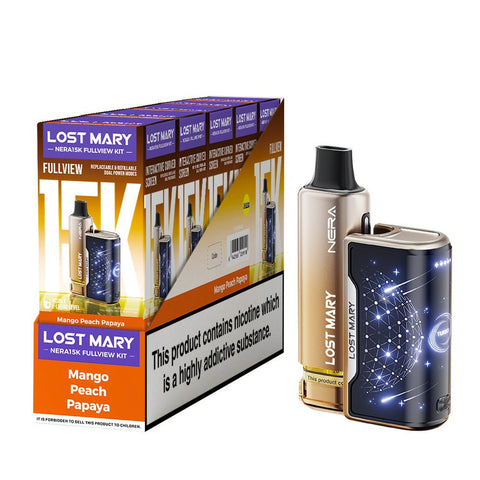 Lost Mary Nera 15K Fullview Rechargeable Vape Kit - (Pack of 5) - Washington Vapes Wholesale