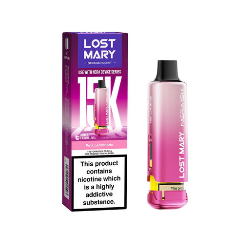 Lost Mary Nera 15K Refillable Pod Kit - (Pack of 5) - Washington Vapes Wholesale