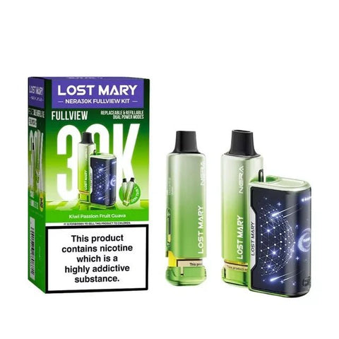 Lost Mary Nera 30K Fullview Rechargeable Vape Kit - (Pack of 5) - Washington Vapes Wholesale