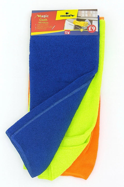 Magic Cloth Microfibre Cleaning Cloths – Large 30cm (3 Pack) - Washington Vapes Wholesale