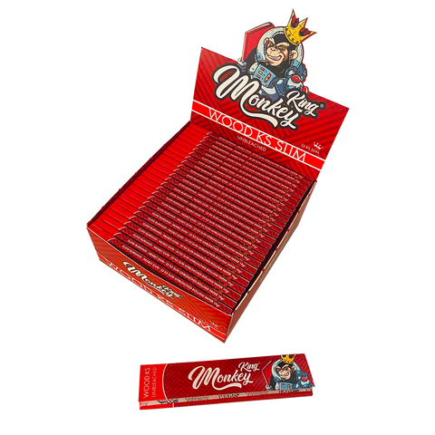 Monkey King Kingsize Papers + Tips - (Pack of 24) - Washington Vapes Wholesale
