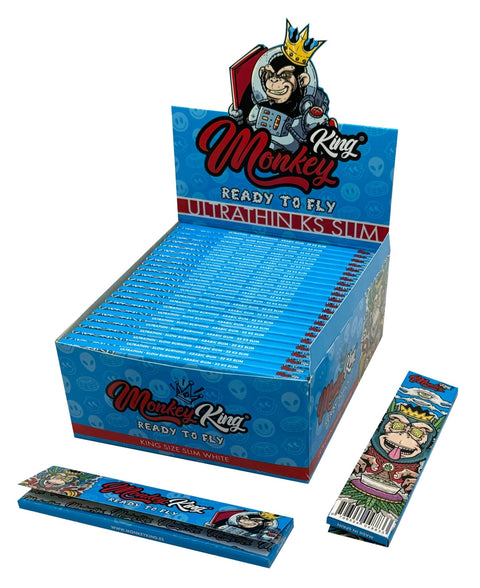Monkey King Kingsize Papers + Tips - (Pack of 24) - Washington Vapes Wholesale