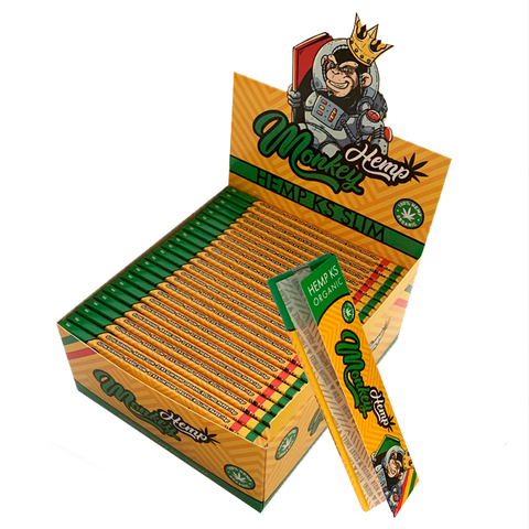 Monkey King Kingsize Papers + Tips - (Pack of 24) - Washington Vapes Wholesale