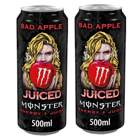 Monster 500ml Energy Drink Bad Apple - (Pack of 24) - Washington Vapes Wholesale