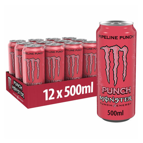 Monster Energy Pipeline Punch 500ml PM £1.75 - (12 Pack) - Washington Vapes Wholesale