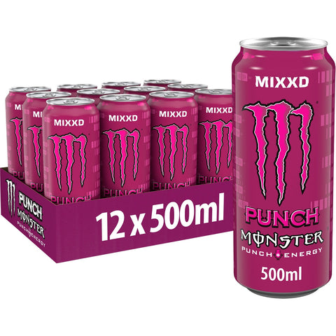 Monster Energy Punch Mixxd 500ml PM £1.75 - (12 Pack) - Washington Vapes Wholesale