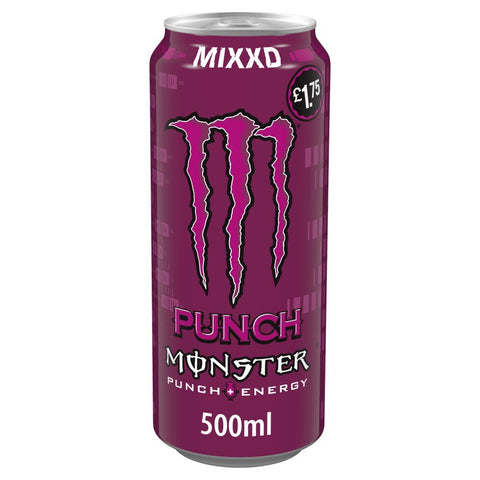 Monster Energy Punch Mixxd 500ml PM £1.75 - (12 Pack) - Washington Vapes Wholesale