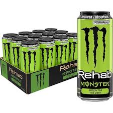 Monster Rehab Green Tea 458ml US Stock - (Pack of 12) - Washington Vapes Wholesale