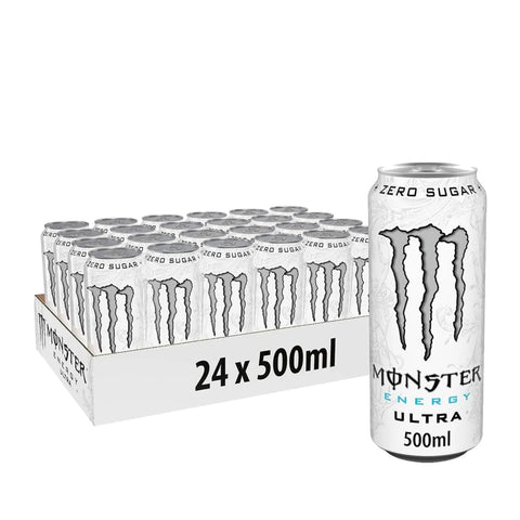 Monster Ultra Energy 500ml - (Pack of 24) - Washington Vapes Wholesale