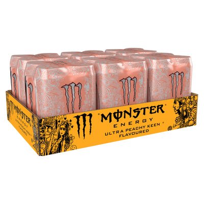 Monster Ultra Peachy Keen 500ml - (Pack of 24) - Washington Vapes Wholesale