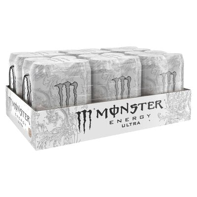 Monster Ultra White 500ml - (Pack of 24) - Washington Vapes Wholesale