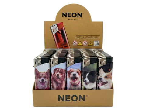 Neon Electronic Gas Lighters – Pack of 50 - Washington Vapes Wholesale