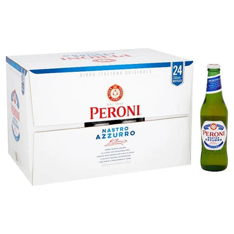 Peroni Nastro Azzurro Beer Bottles 330ml - (Pack of 24) - Washington Vapes Wholesale