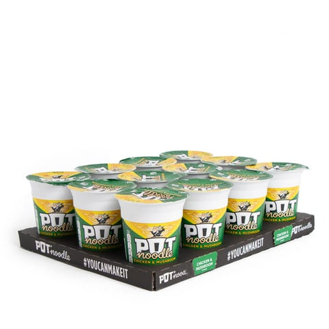 Pot Noodle Chicken & Mushroom 90g - (Pack of 12) - Washington Vapes Wholesale