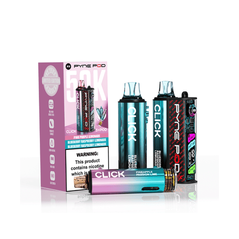 Pyne Pod Click 50k Multiuse Device Rechargeable Vape Kit - (Pack of 5) - Washington Vapes Wholesale