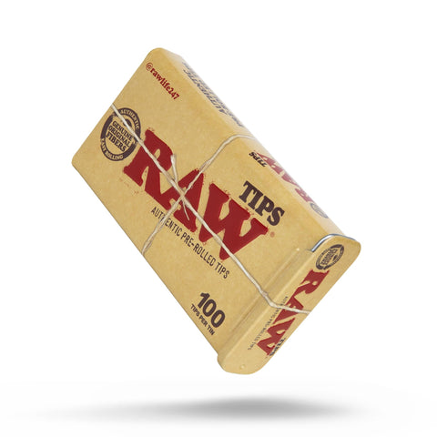 Raw Prerolled Tips Tins 100PCS - (Pack of 6) - Washington Vapes Wholesale