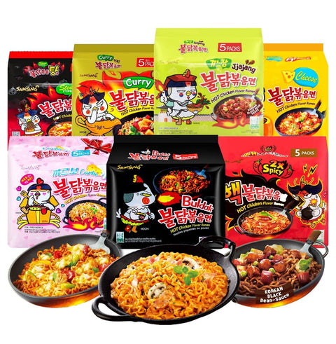 Samyang Buldak Noodles - (130g x 5 x 8 Packs) - Washington Vapes Wholesale