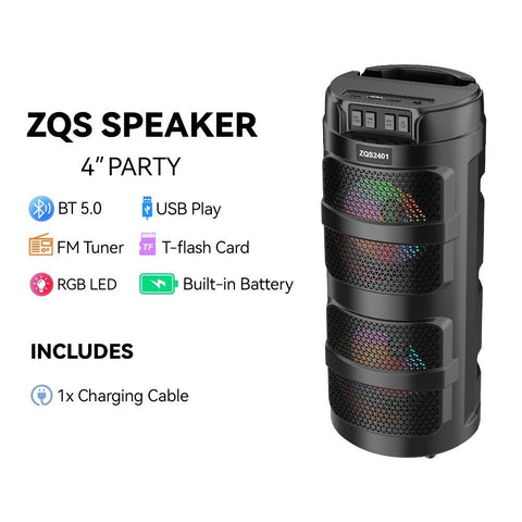 Sing - e ZQS2401 Colorful Bass HiFi Speaker – 8W - Washington Vapes Wholesale
